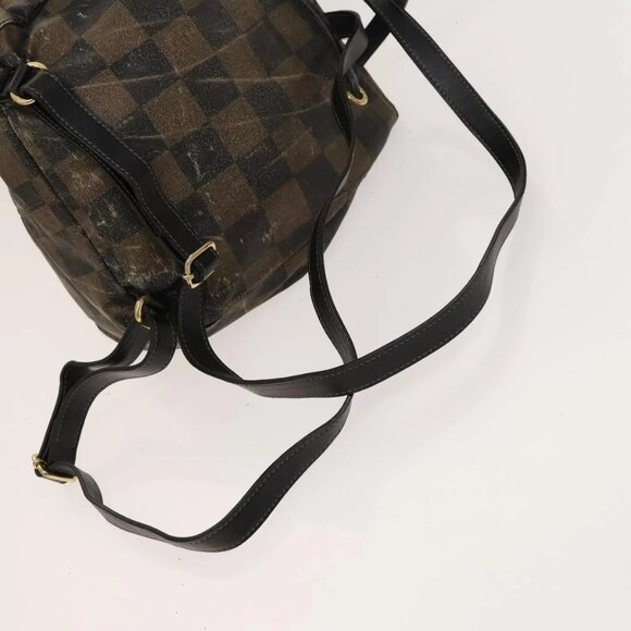 FENDI Pecan Bag PVC 3 Set Brown Black Auth bs26207 - Picture 10 of 15